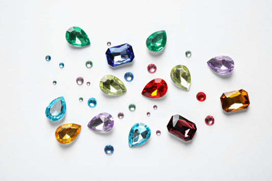 Birthstone Chart showing month, birthstone, and meaning
