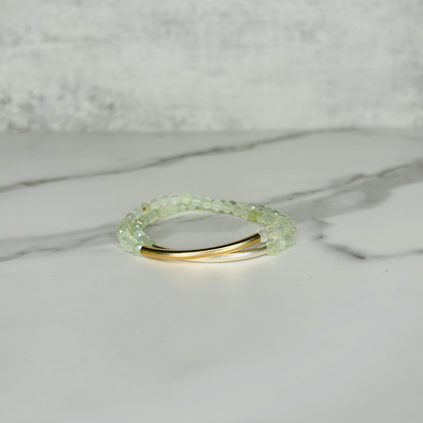 Stretchy Gemstone Bar Bracelet