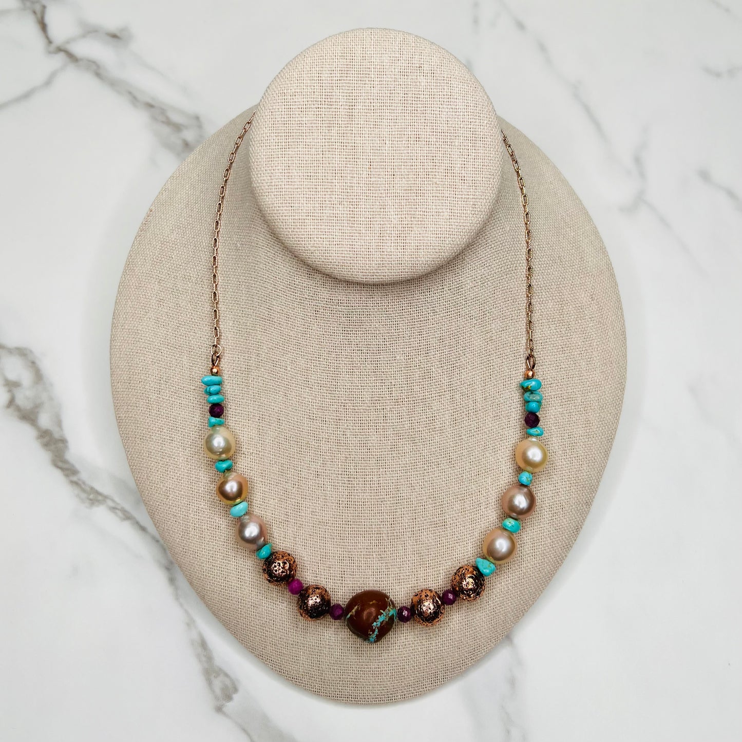 Turquoise Gemstone Mix Necklace